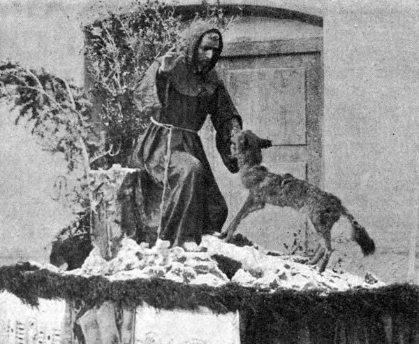 San Francisco y el lobo de Gubbio