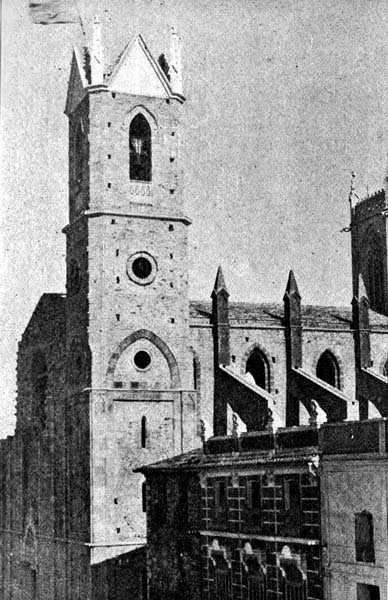 Iglesia de Benisa en construcción