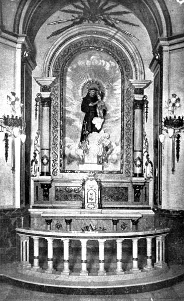 Altar de San Antonio. Iglesia de San Lorenzo de Valencia